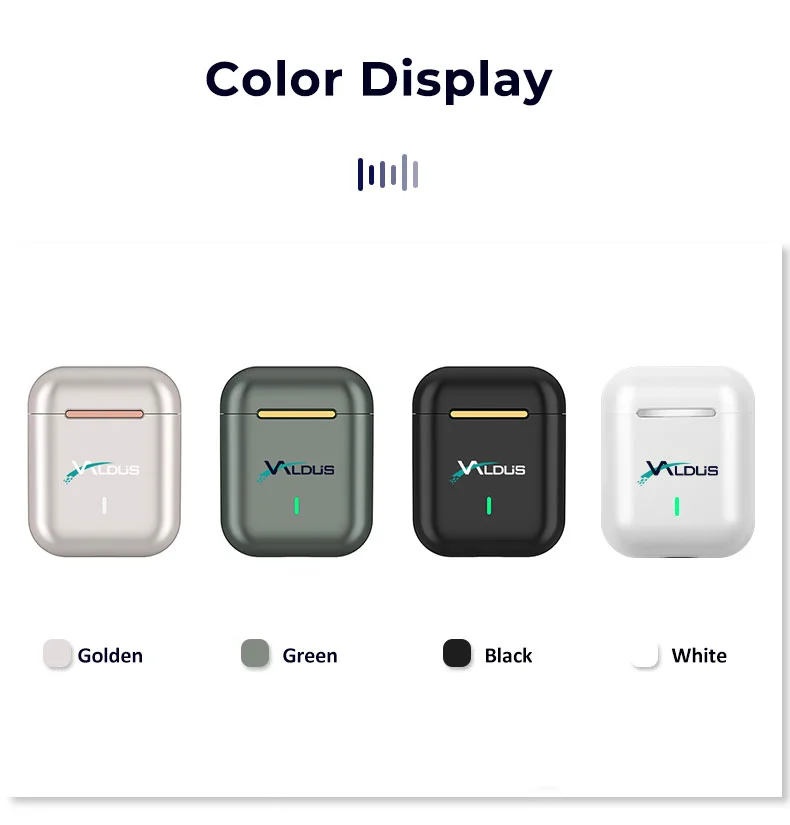 Valdus vezeték nélküli fülhallgató színvariációk