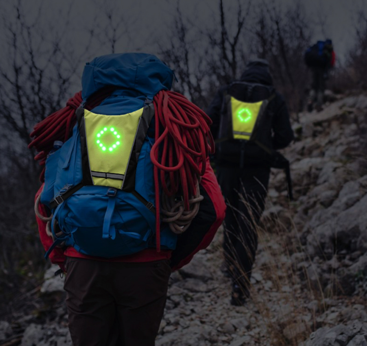 Felcsatolható fényvisszaverő és irányjelző hátra,táskára - Image 4