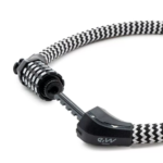 Számzáras bicikli és roller zár (szürke fonott burkolattal)