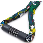 Számzáras mintás bicikli és roller zár (Multicolor)